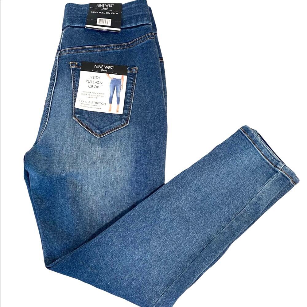 Nine West NEW Heidi High Rise Crop Jeggings - Picture 4 of 6